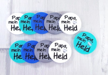 Einkaufswagenchip Papa, mein Held
